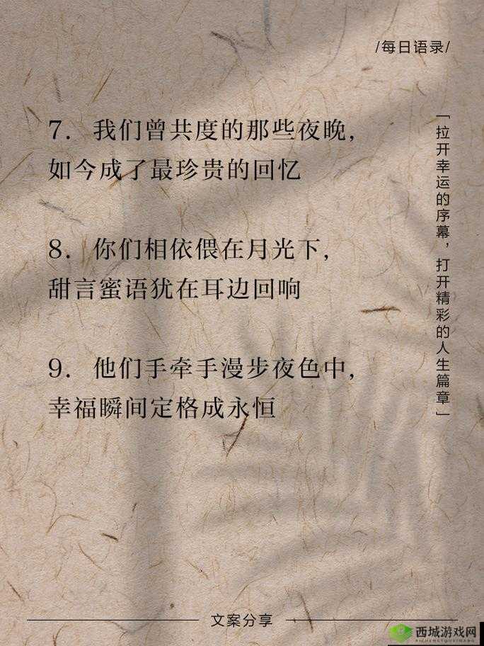 夫妇联欢回不去的夜晚：那令人难忘的美好时光与深刻记忆